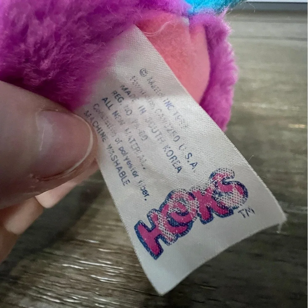 Vintage 1987 Mattel Lil' Hooks Curly Squirly Plush Stuffed Animal Toy 80s Retro
